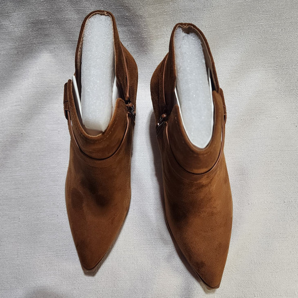ankle boots size 8.5 brown unknown brand - Picture 3 of 6